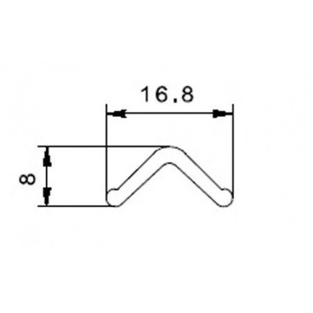 GE-VTE11R - Profilo Coprivite Rosso 11Mm 1 Metro - GES - Foto 4